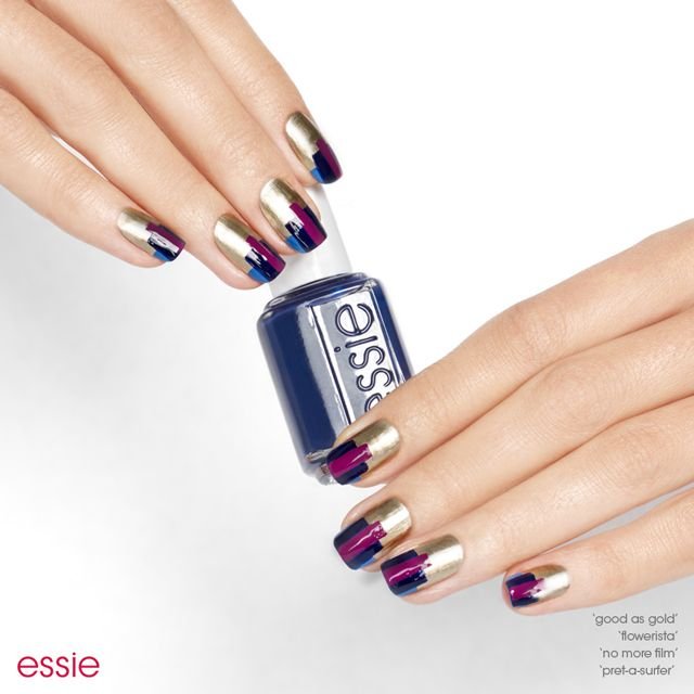 sliver of silver nail art