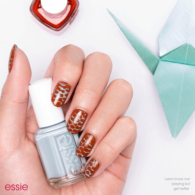 classy and koi nail art
