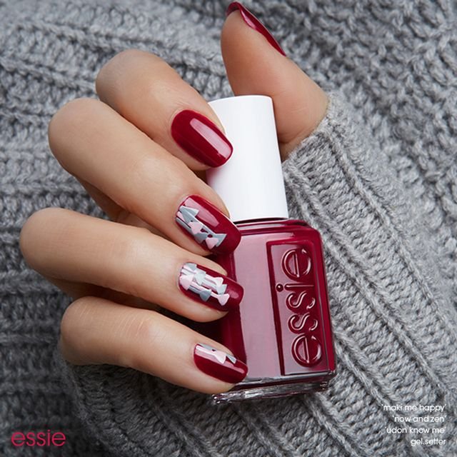 geisha tassel nail art