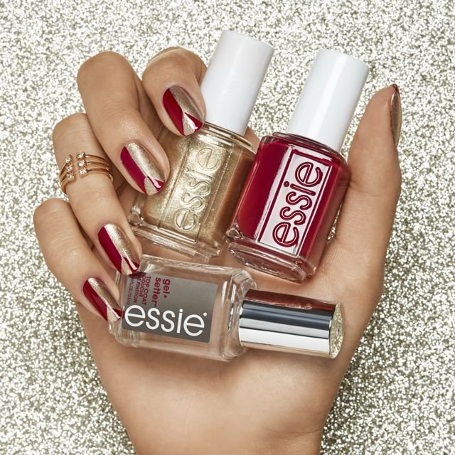 retro peace party nail art