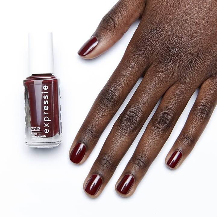 Not So Low Key Burgundy Quick Dry Nail Polish Essie