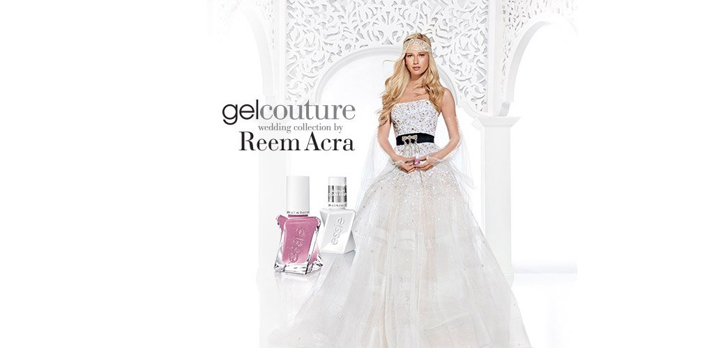 Reem Acra gel couture nail wedding collection