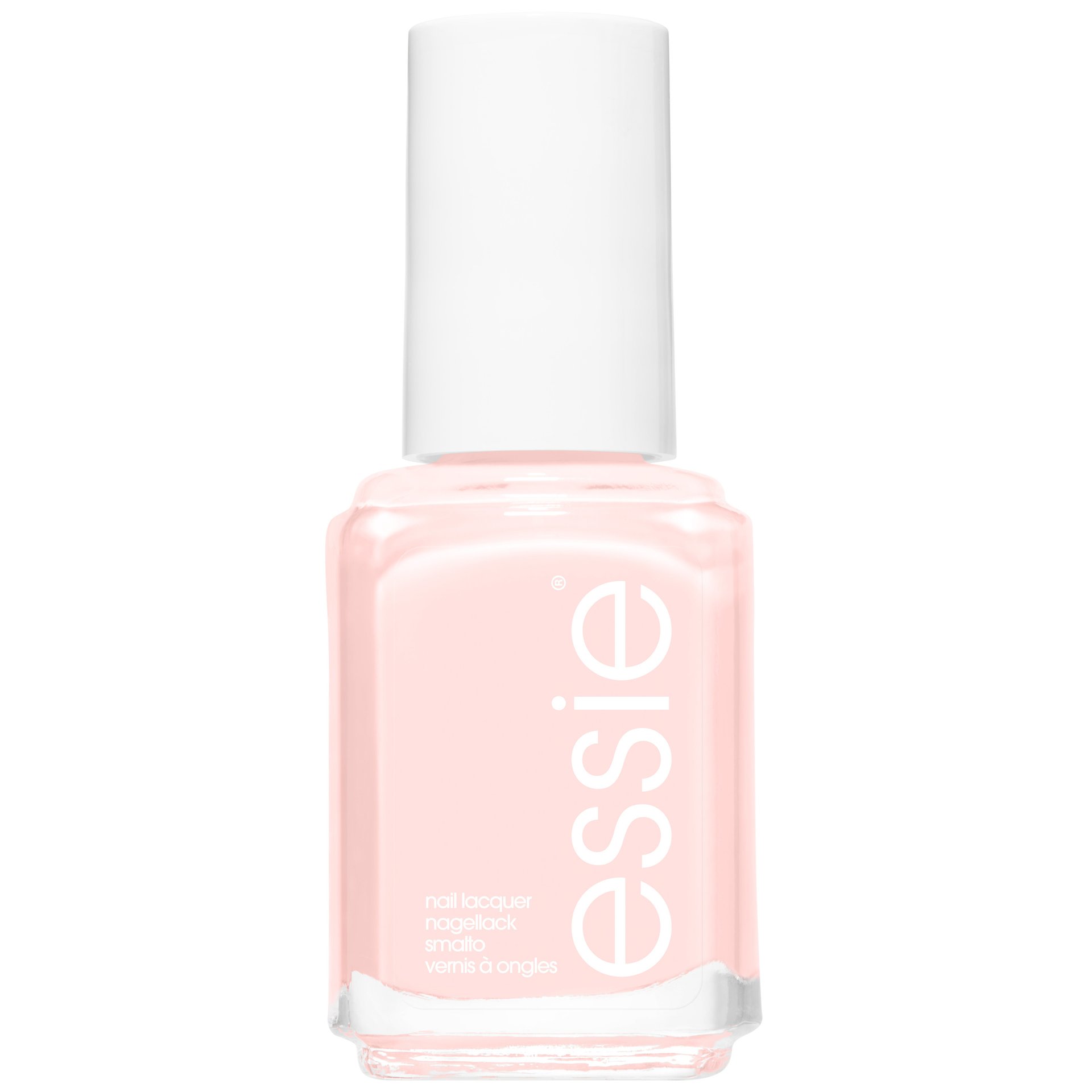 vanity fairest - sheer pastel pink shimmer nail polish & colour - essie