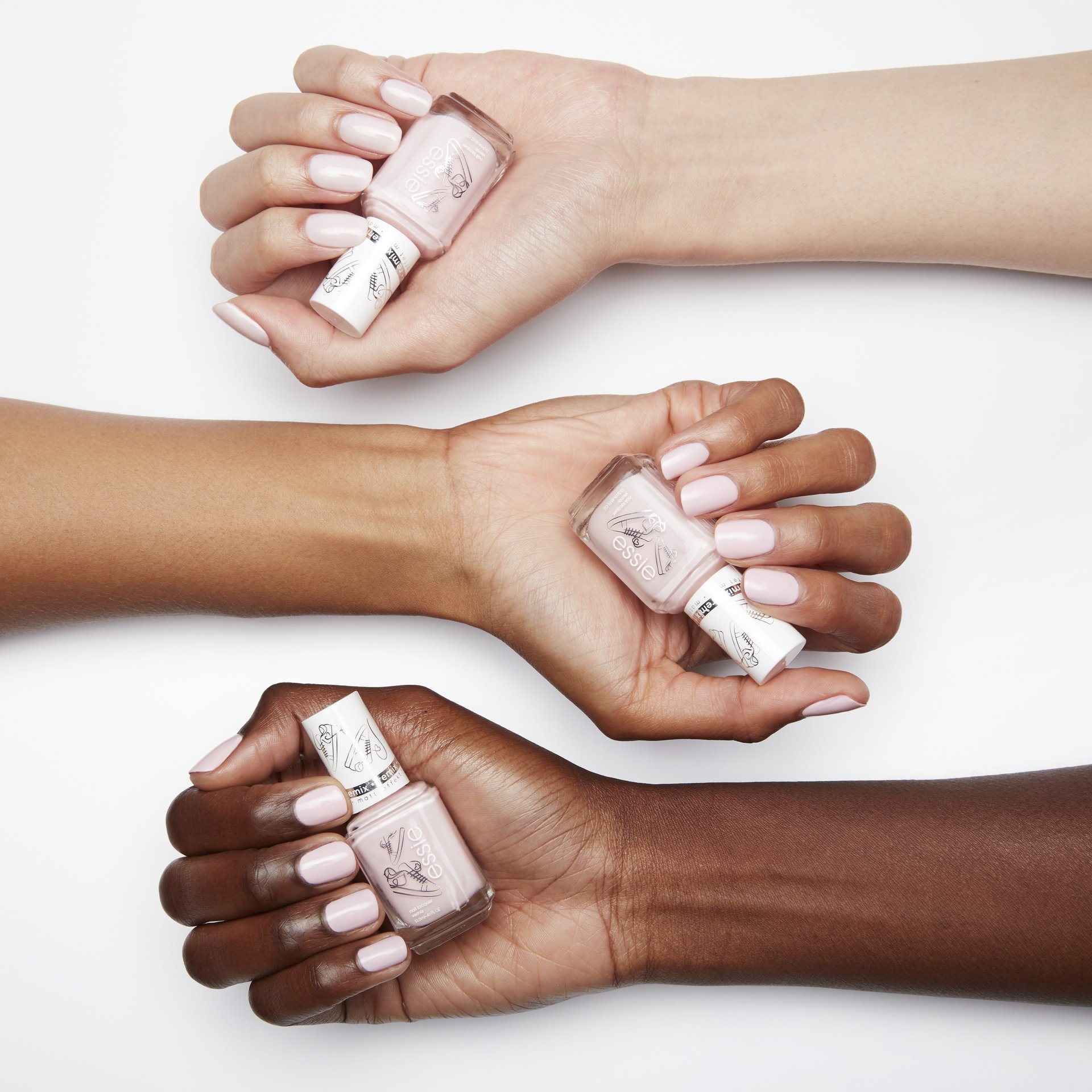 ballet sneakers remixed pale pink nail polish essie