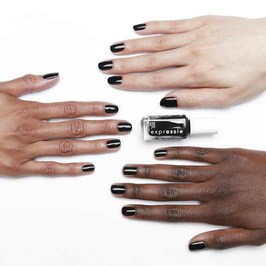 now or never - black quick dry nail polish - essie