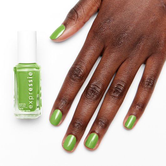take controller - lime green quick dry nail polish - essie