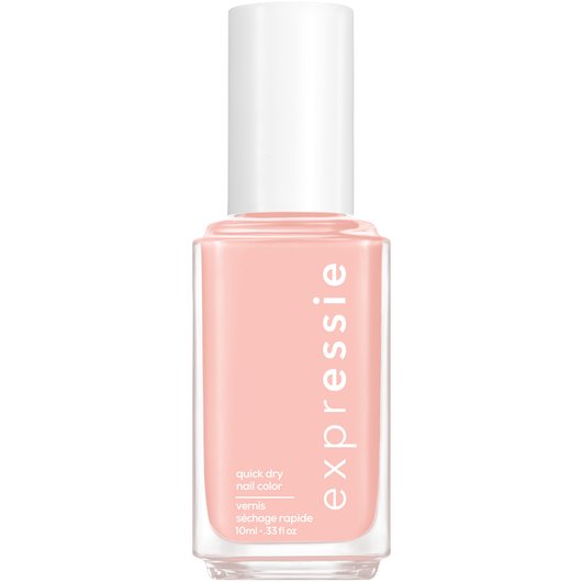 crop top & roll - pink beige quick dry nail polish - essie
