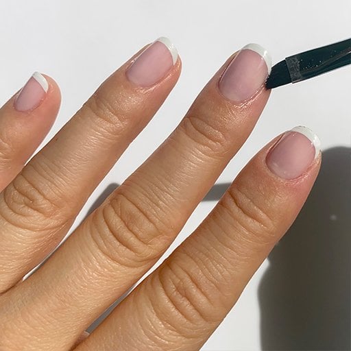 Cleaning french manicure - Essie