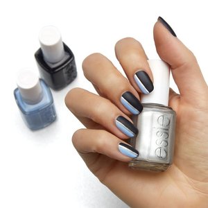 coral cut-out nail art