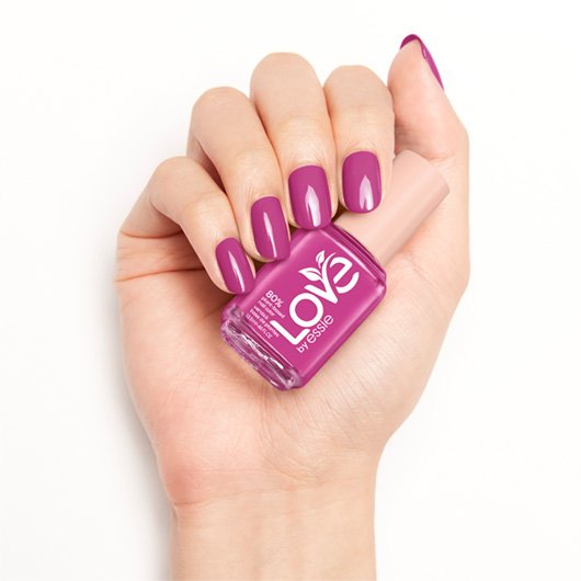 Bright purple nail color light skin tone - Love by Essie