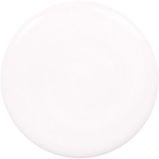 stay fluid white nail polish with pearl effect swatch 