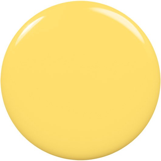 swatch of essie yellow nail polish in shade rev it up